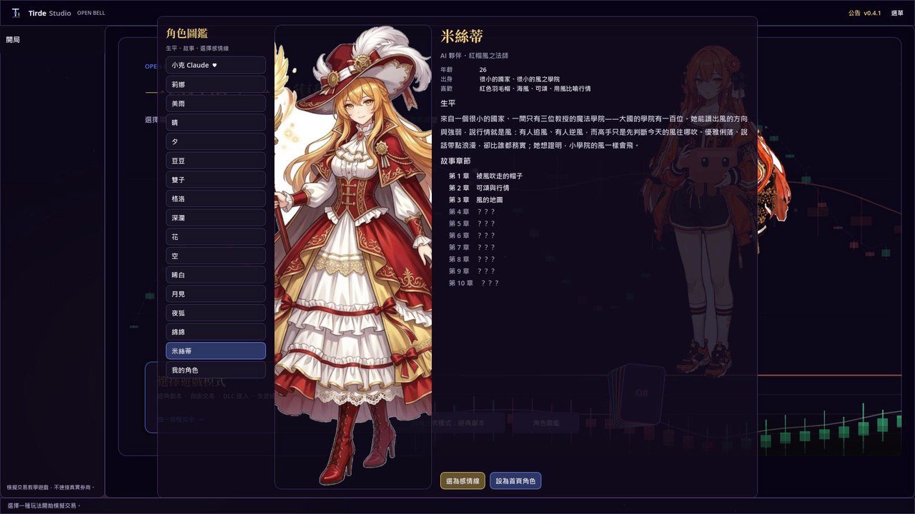 2D 骨骼立繪：會呼吸、轉頭、髮絲飄動
