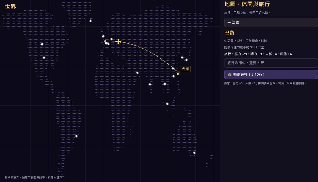 世界地圖：旅行與休閒